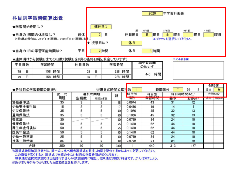 学習計画